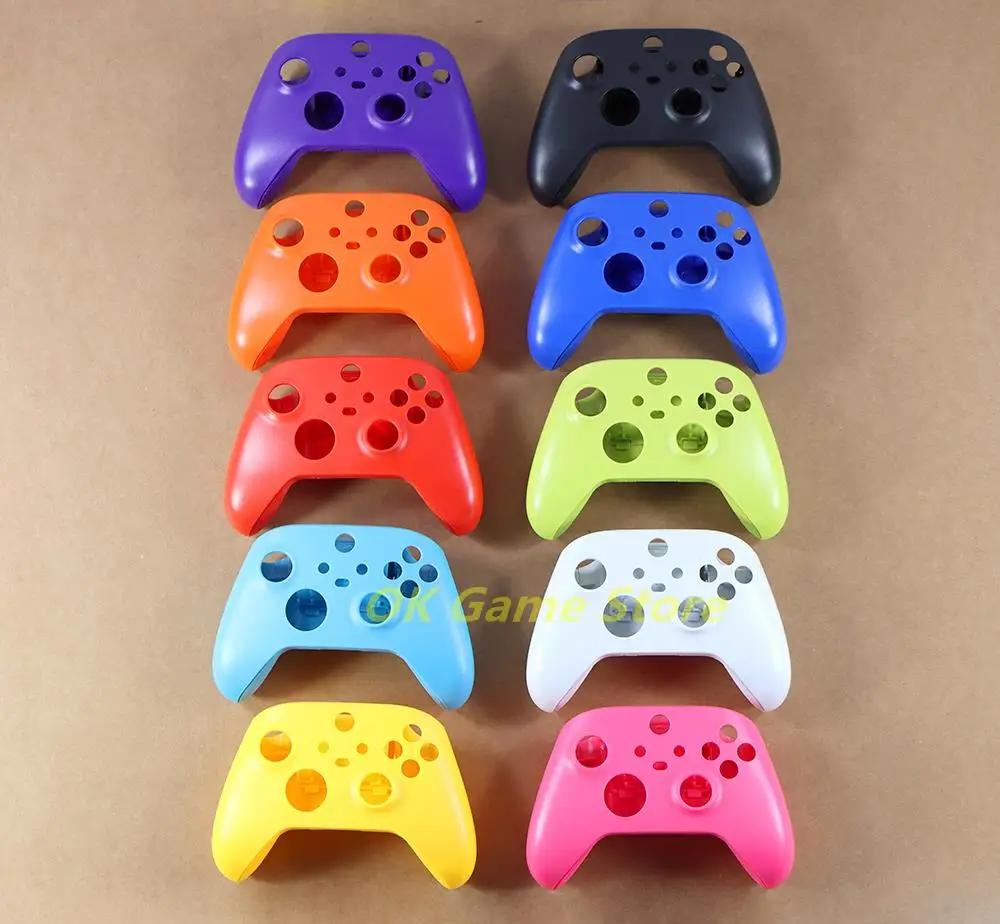 1set Colorful Front Back Cover Shell for Xbox Series X S Solid Color housing Case Cover faceplate for xbox s x game controller