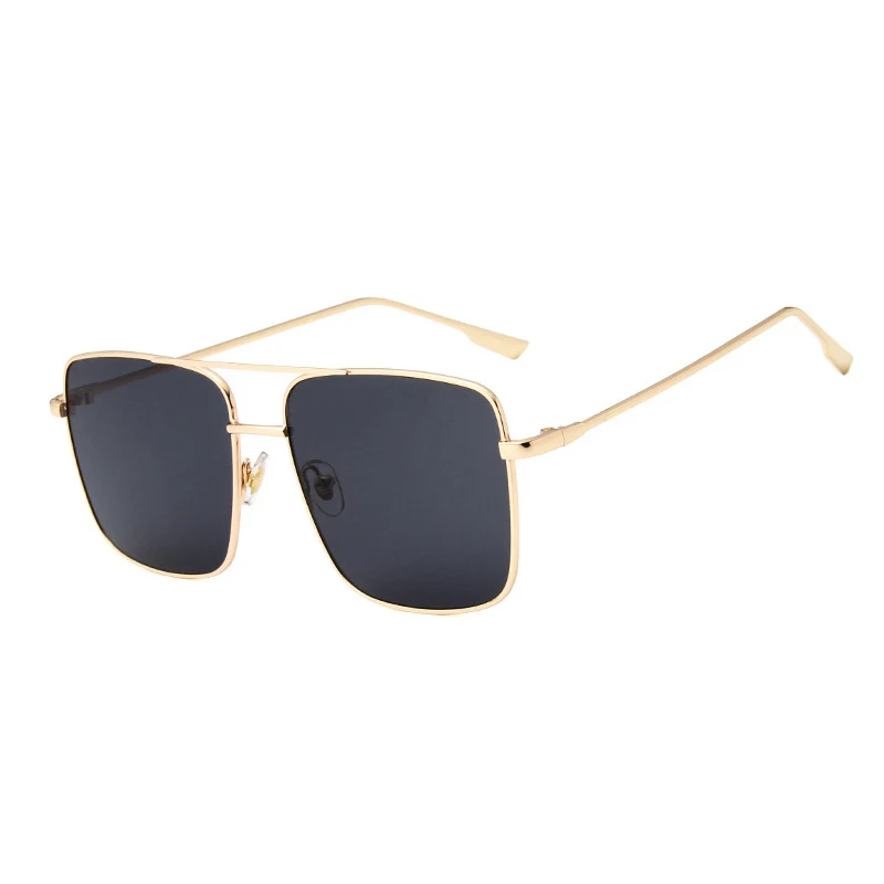 OEC CPO Vintage Square Sunglasses Women Men Brand Deasigner Metal Eyewear Men Brown Grey Sexy Oculos UV400  O138