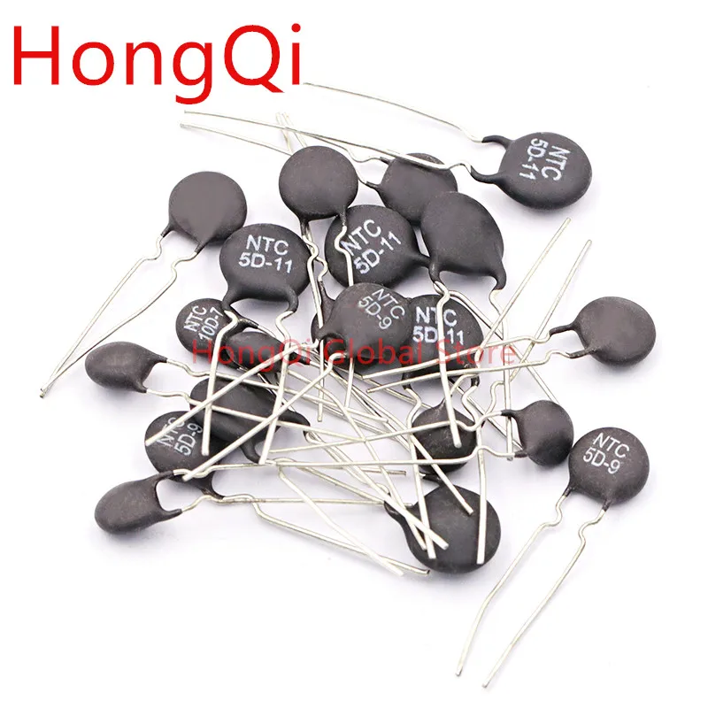 10Pcs NTC Termistor Resistor 5D-7 5D-9 5D-11 5D-15 5D-20