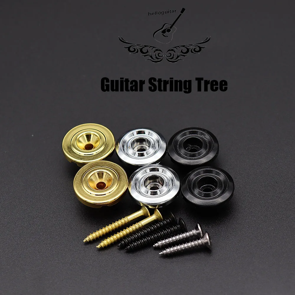 2pcs Electric Guitar String Trees String Trees Guitar  Retainer with Mounting Screws for Bass Guitar Parts Replacement