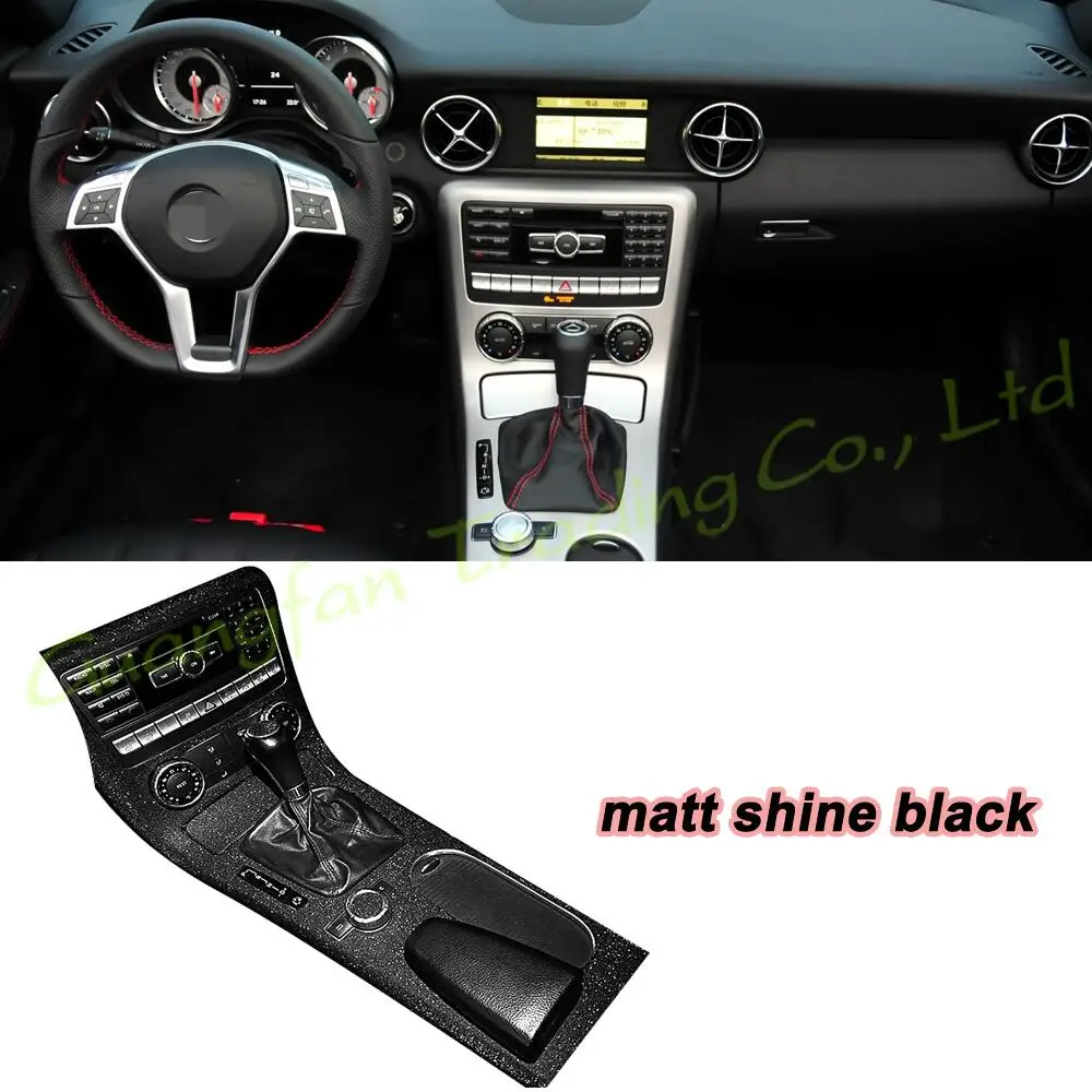 

For Mercedes Benz SLK R172 2011-2016 Car-Styling 5D Carbon Fiber Car Interior Center Console Color Change Molding Sticker Decals