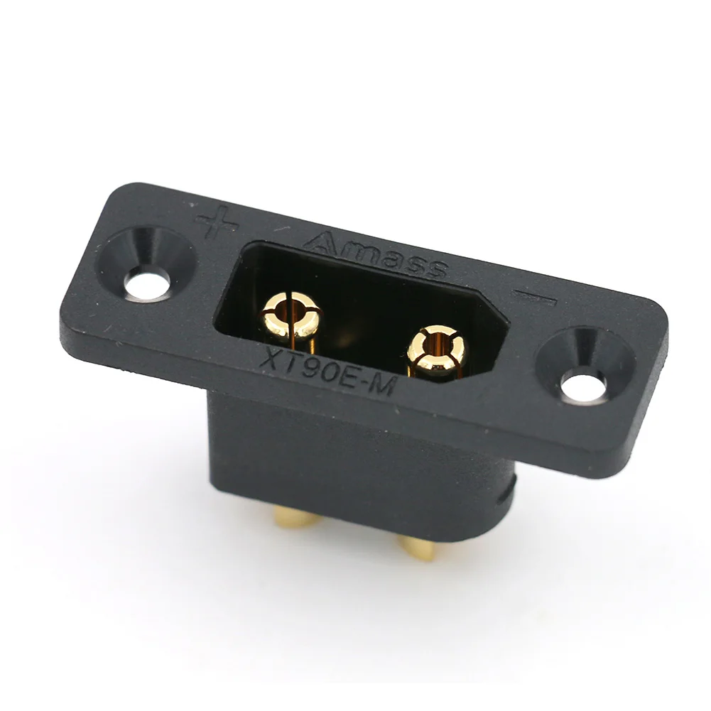 1/2/5PCS AMASS Black XT90E-M Battery Connection Plug Gold-Plated Male Connector DIY Connecting Parts for XT90 RC Aircraft Drone