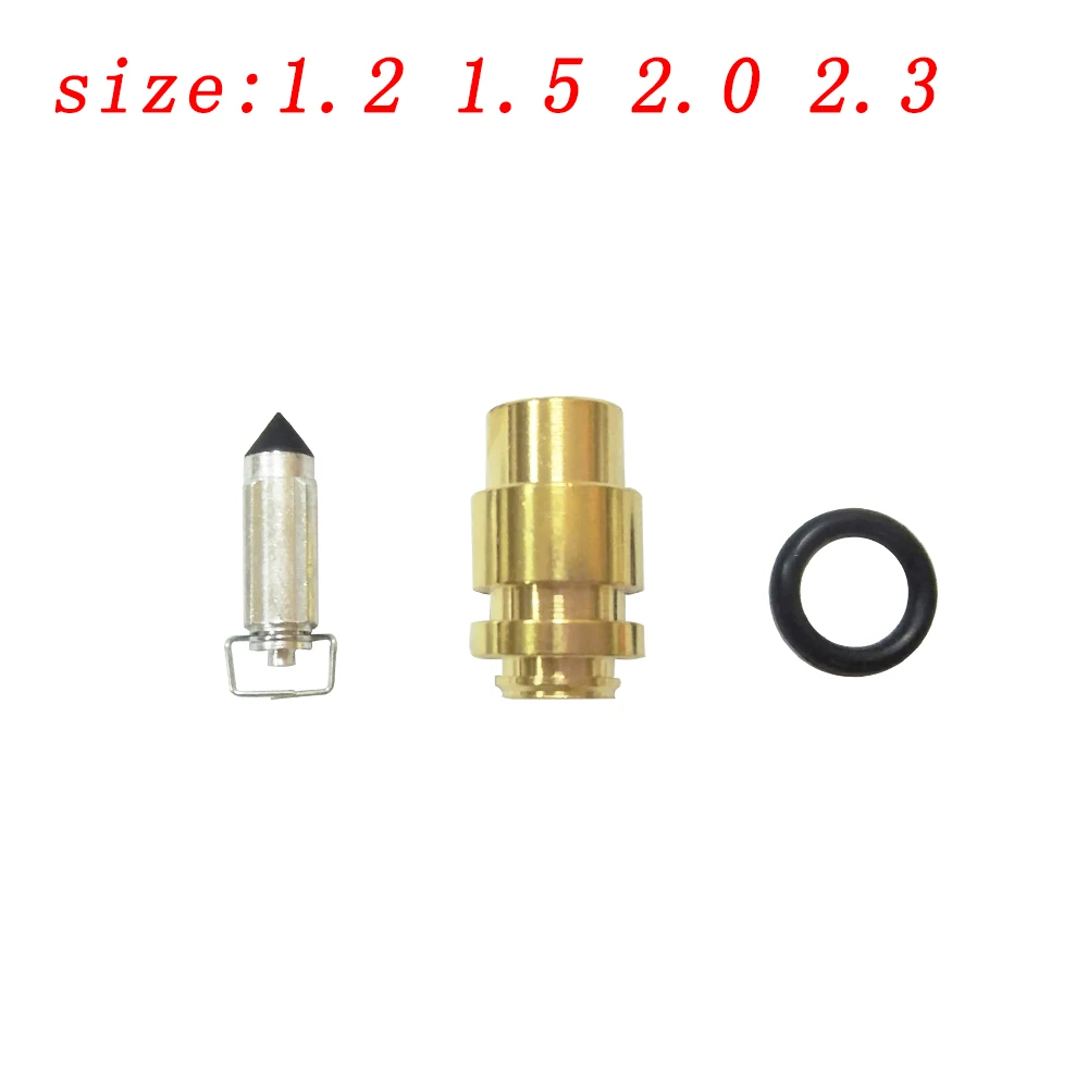 1.2 1.5 2.0 2.3 size Seadoo Polaris Tigersahrk carb watercraft jet ski SPI kit for 38/44/46mm carburetor needle valve seat