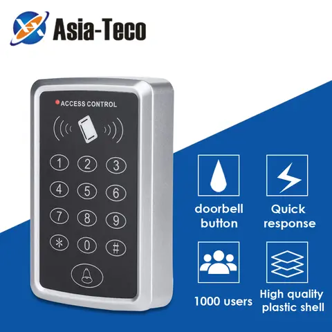 125KHz RFID 액세스 제어 키패드 EM 카드 판독기 도어 액세스 제어 시스템 도어 잠금 오프너 키보드 시스템