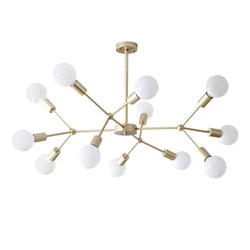 Modern Ceiling Chandelier LED Golden White Black E27 Multiple Heads Creative For Bedroom Living Room Home Lighting Fixtures