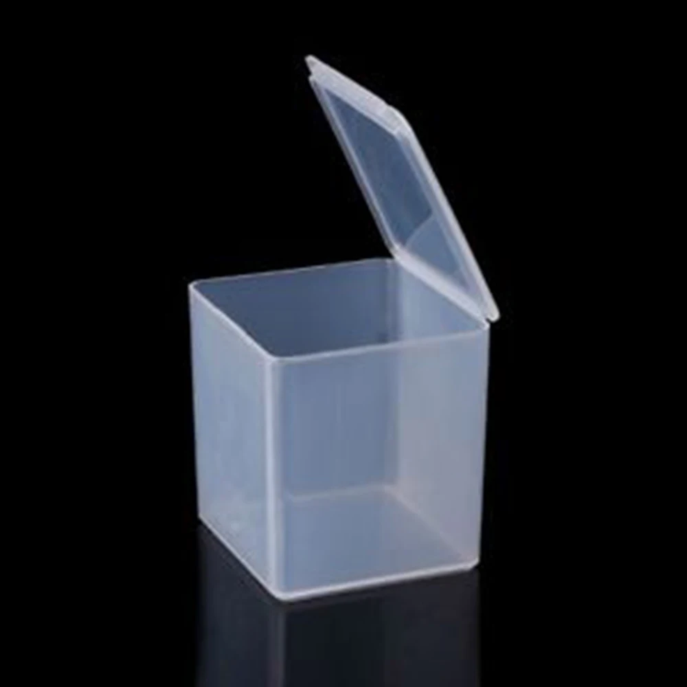 1pcs Small Square Clear Plastic Storage Box Storage Box For Jewelry Diamond Embroidery Craft Bead Home Storage Container Box