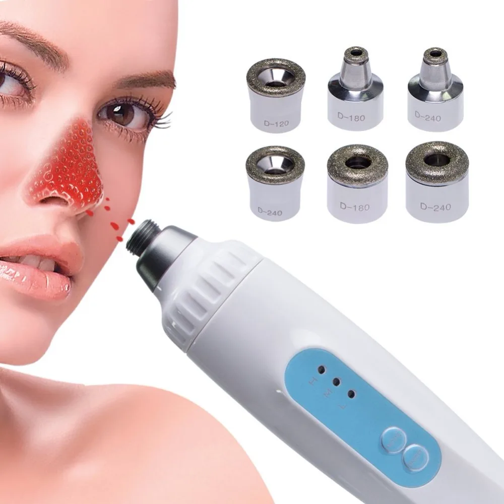 Portable Diamond Dermabrasion Microdermabrasion Skin Rejuvenation Facial Vacuum Skin Care Massager Face Exfoliator Device