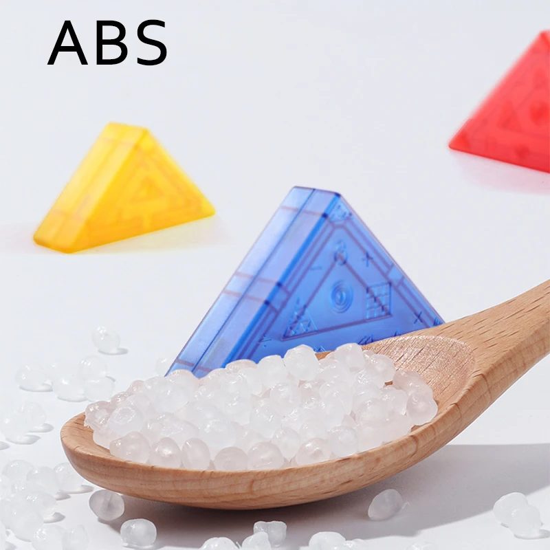 Montessori Magnetic Tangram Jigsaw Toys Children Soma Cube Rainbow Transparent Blocks Color Shape Matching Games Educational Toy