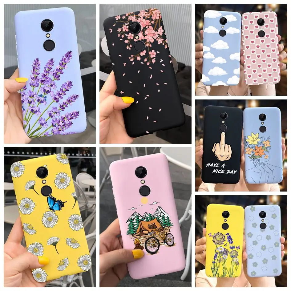 Case For Xiaomi Redmi 5 Cover For Xiaomi Redmi 5 Plus Funda Cute Butterfly Painted Phone Case For Xiaomi Redmi5 5Plus Soft Coque