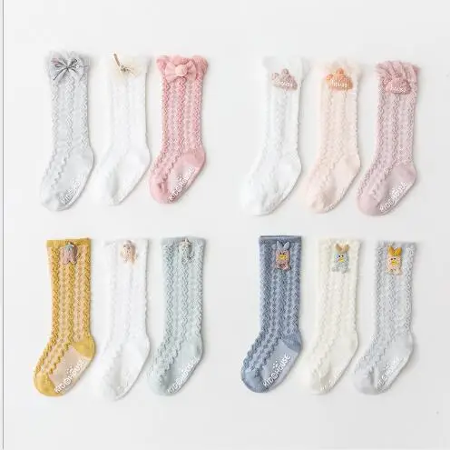 Chaussettes tubulaires en maille fine pour bébés, pour nouveaux-nés, garçons et filles, collection printemps et été 2021