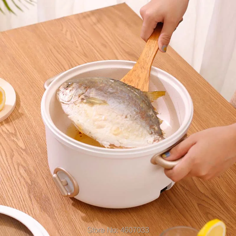 220V Multifunctional Electric Cooker Heating Pan Student dormitory Cooking Pot Machine Hotpot Noodles Eggs Soup mini rice cooker