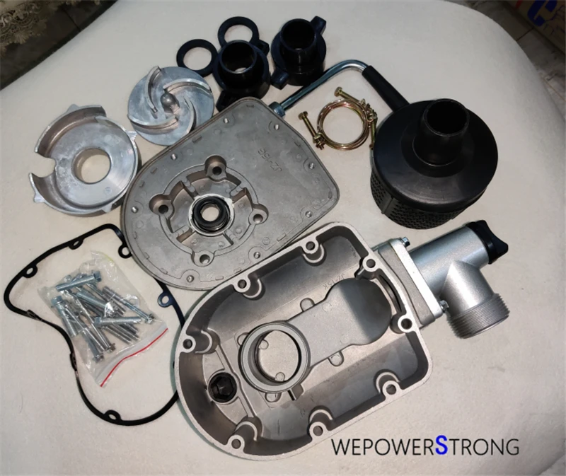 1.5 In. Aluminum Pump Assy. Whole Kit W/ 38mm Inlet And Outlet Fits 152F 154F GX100 Type Gas Engine With 10mm Thread Shaft