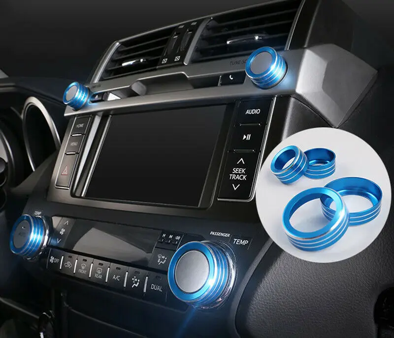 

Подходит для Toyota Land Cruiser Prado FJ150 2014-2017, автомобильный Кондиционер, звуковое кольцо, украшение, литье, Стайлинг, аксессуары, 4 шт.