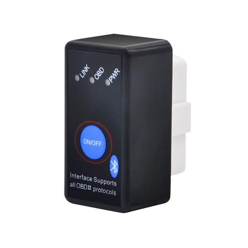 ELM327 Bluetooth With PIC18F25K80 Chip Switch Car Diagnostic Tool OBD2 Scanner Code Reader ON/OFF Button Reset Auto-Sleep Mode