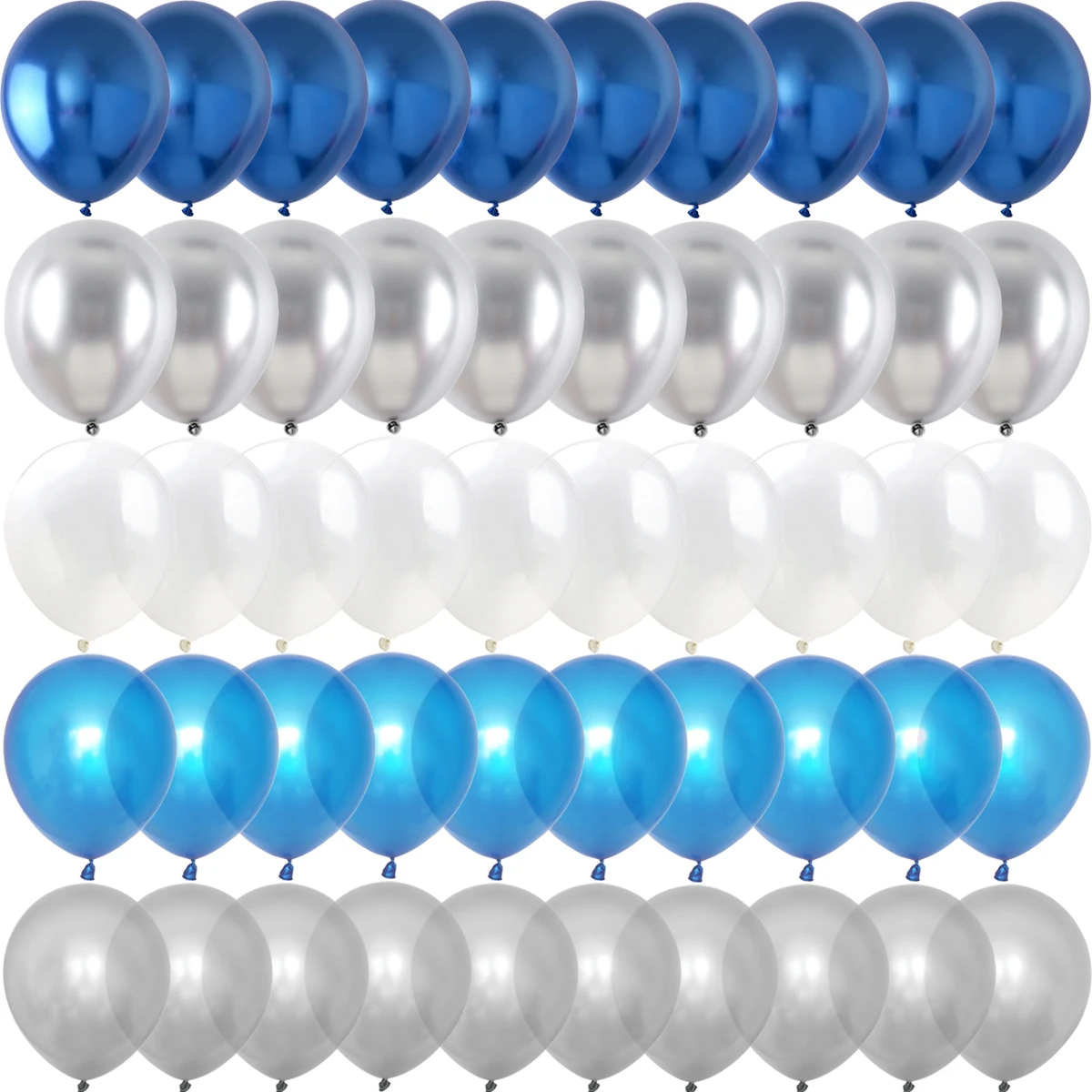 

50PCS 10inch Blue Purple Pearl Metal Latex Balloons Halloween Christmas New Year Wedding Birthday Party Decorations Matte Globos