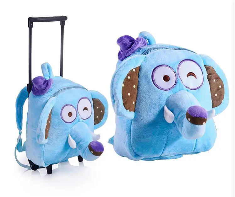 Kids Little Trolley backpack Bag for Girls School wheeled backpack bag Children Trolley school Rolling backpack bag  with wheels