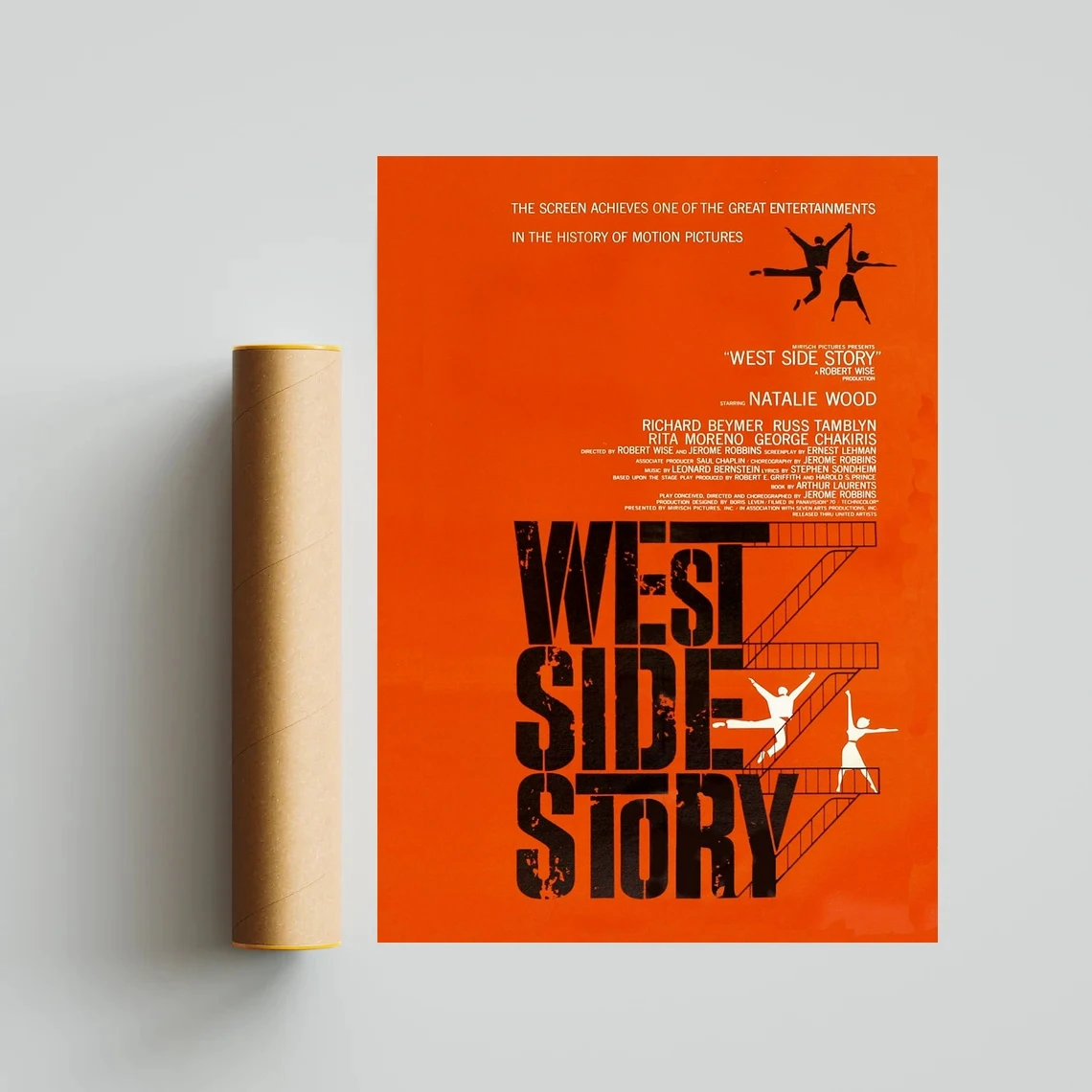 West Side Story Movie Poster Canvas Classic Vintage Wall Painting Art Poster Decorate Movie Promotion Poster Cover Gift