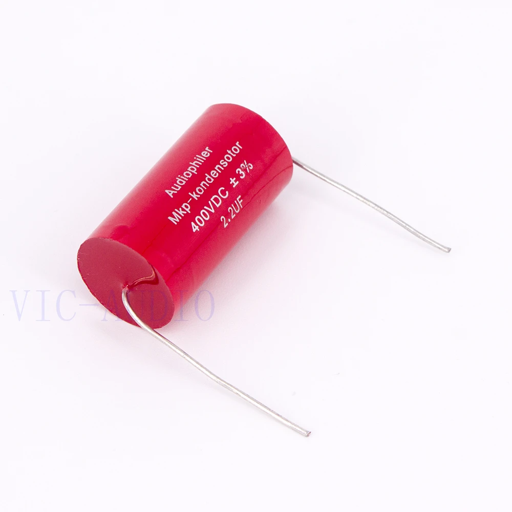 Audiophiler-Mkp 커패시터 2.2uf 400V DC 3% HIFI 발열 무전기 커패시터 오디오 커패시터 커플 링 주파수 분할, 2.2 미크로포맷