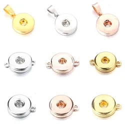 10pcs/lot Snap Jewelry 18mm Interchangeable Snap Button Accessories Findings Metal Button to Make DIY Snap Bracelet Necklace