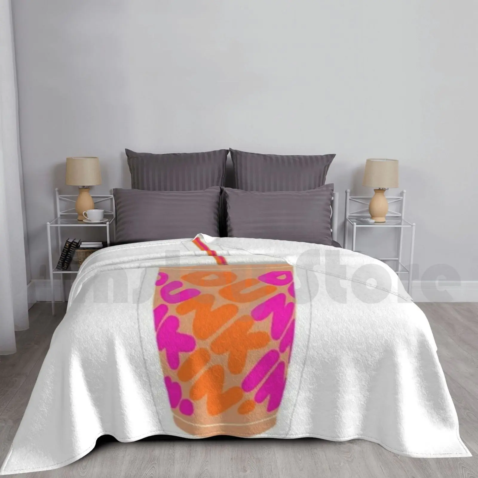 Dunkin Cup Blanket For Sofa Bed Travel Charli Damelio Dixie Damelio Addison Rae Avani Gregg Lopez Brothers Tony