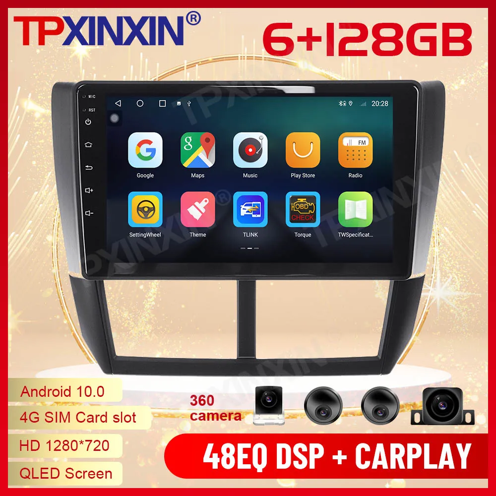 

2 Din Carplay Android радио приемник мультимедиа для Subaru Forester 2008 2009 2010 2011 2012 2013 GPS навигация видео головное устройство