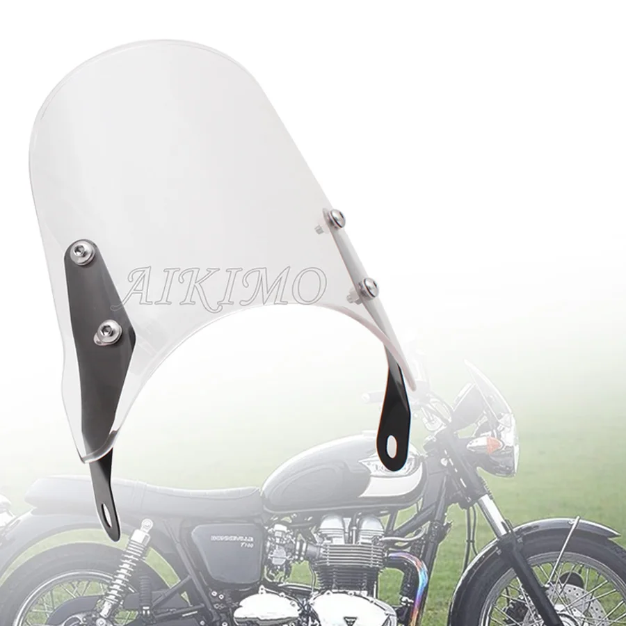 

Светоотражатели для ветрового стекла мотоцикла, прозрачные линзы ABS для Triumph Bonneville/SE/T100/T120 2001-2017 Thruxton 900 03-15