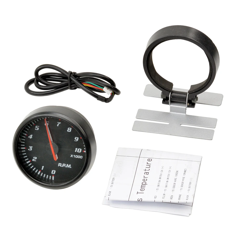 60mm Auto Car Tachometer Boost Oil Temp Water Temperature Pressure Gauge Volaget Aif Fuel Exhaust Gas Rpm Racing Modifica Meter