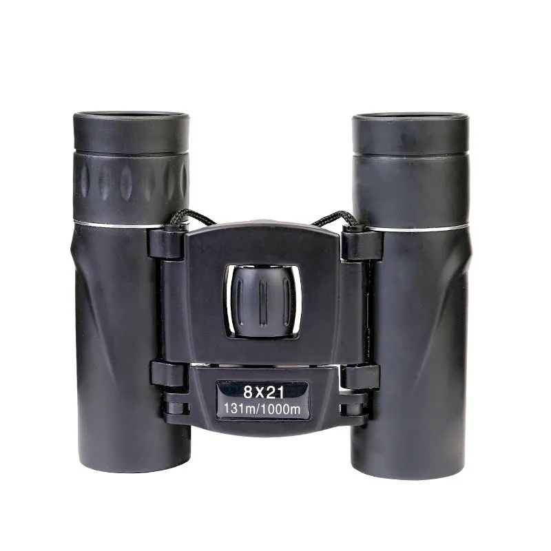 8x21 HD Powerful Binoculars 1000M Long Range Folding Mini Telescope BAK-4 FMC Optics For Hunting Sports Outdoor Camping Travel