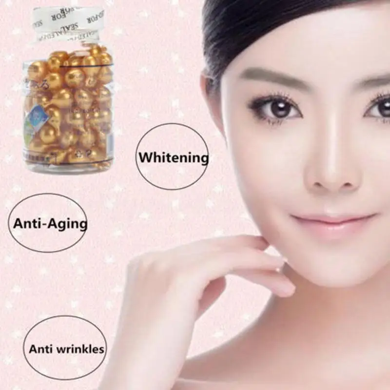 90pcs/bottle Vitamin E Extract Capsules Anti-wrinkle  Whitening Cream Ve Serum Facial Freckle Capsule