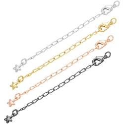 ZHUKOU 3pcs small chain accessories for women handmade DIY Jewelry necklace bracelet jewelry making findings chain VL96