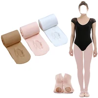 Medias de Ballet suaves para mujer y niña, medias de baile sin costuras con agujeros 60D, 1 par