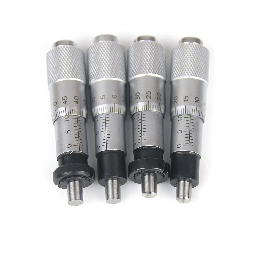 Imagem -06 - Round Needle Plat tipo Medida Ferramenta Knurled Ajuste Knob Micrômetro Cabeça Suave Medição Rotação Prata Faixa 013 mm