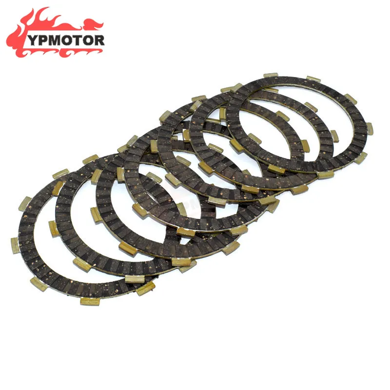 

For Honda BROS CBR400 NC29 XR400 05-08 VRX400 Steed 400 600 VLX400 Motorcycle 7pcs Engine Clutch Plates Disc Friction Plate