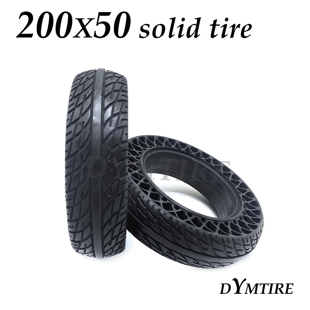 200x50 Solid Tyre 8 Inch Tubeless Non-inflatable Explosion-proof Wheel Tire for Electric Balancing Scooter