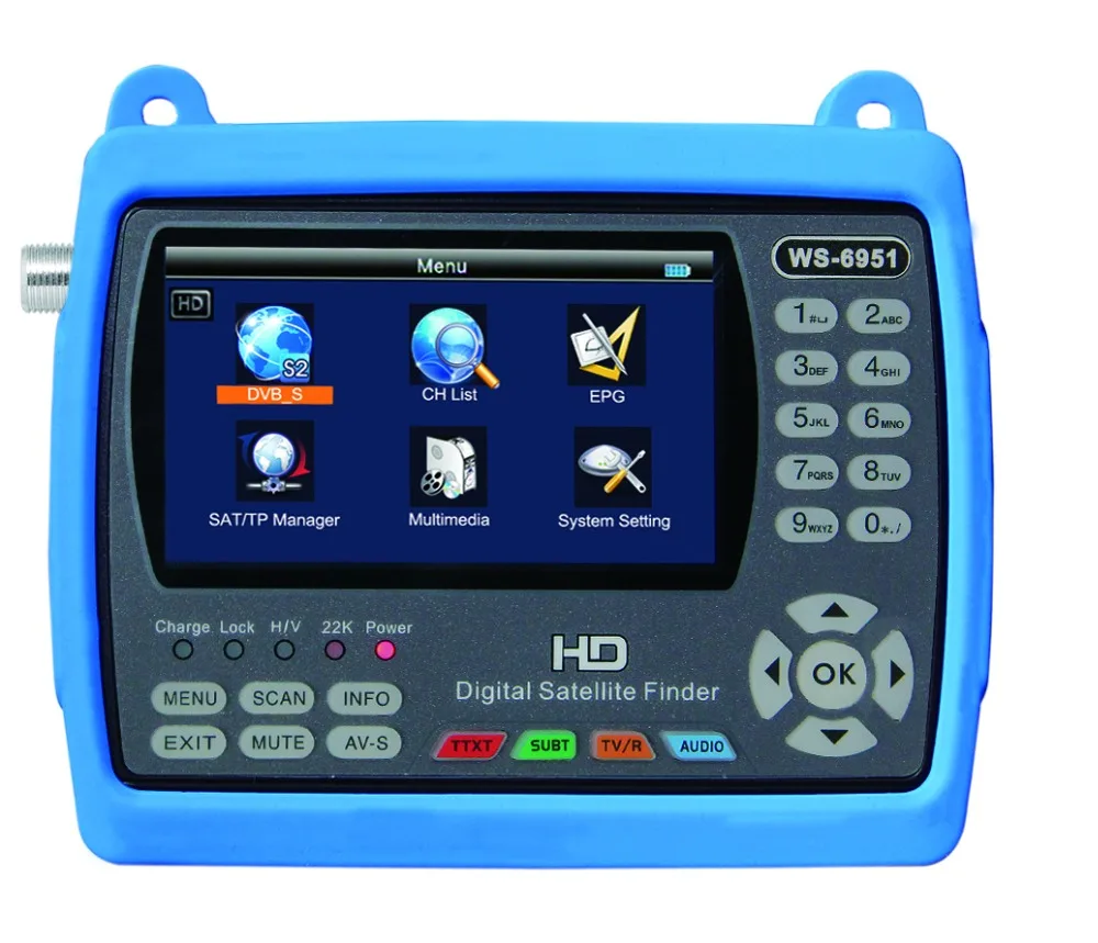 

Оригинальный Satlink WS-6951/S2 HD Satellite Finder с DVB-S/MPEG-2 совместимый и с подсветкой 6951 метра