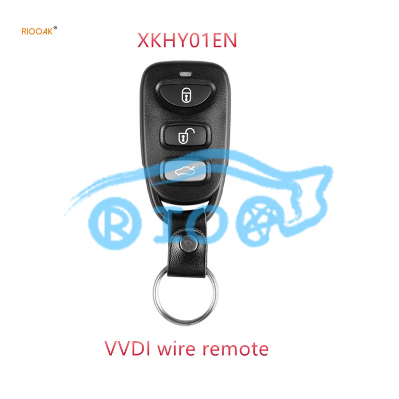 

RIOOAK 10pcs/lot XKHY01EN for Hyundai Type Universal wire Remote Key Fob 4 Button for VVDI MINI Key Tool VVDI2 free shipping