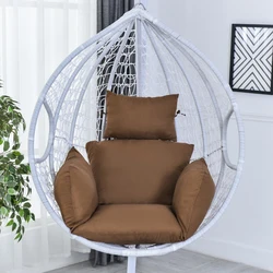 Hanging Hammock Chair Swinging Garden Outdoor Soft Seat Cushion Seat 220KG Dormitory Bedroom Hanging Chair Back with Pillow