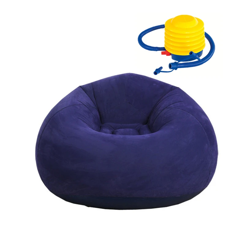 Pouf Puff Couch Tatami Living Room Camping Outdoor Furniture Large Lazy Inflatable PVC Bean Bag Sofas with Inflator