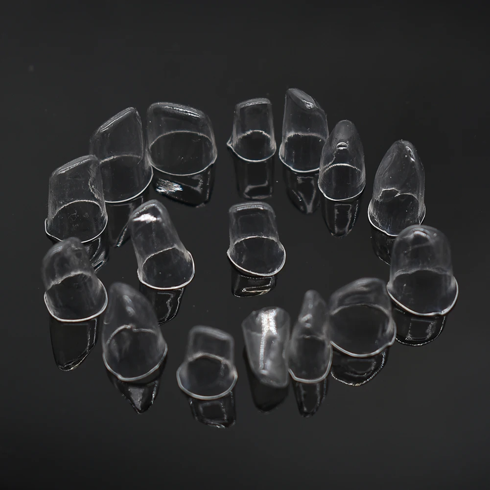 64Pcs Dental Transparent  Pre-crown Dental Crown Deciduous Teeth of Adult or Child