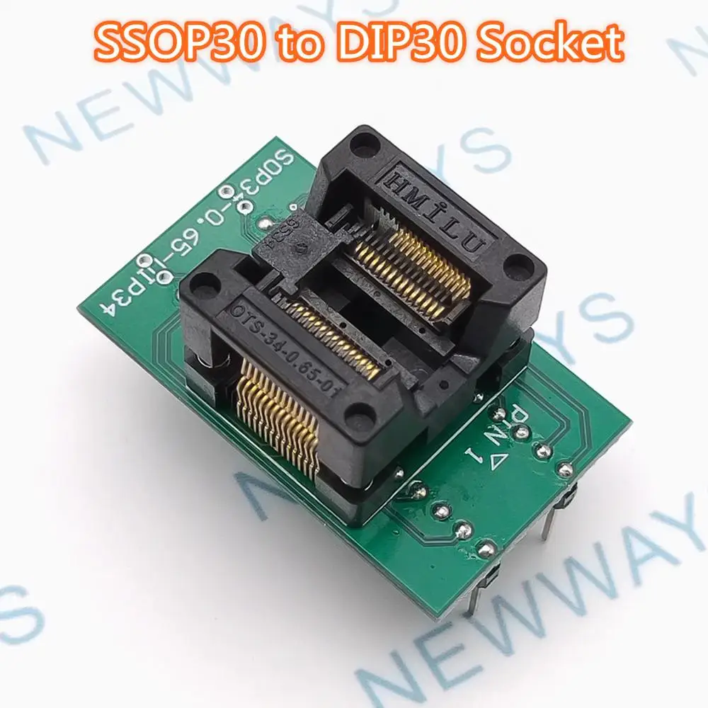 

Ic Test Socket Ssop30 To Dip30 Test Block 0.65Mm Programmer Adapter