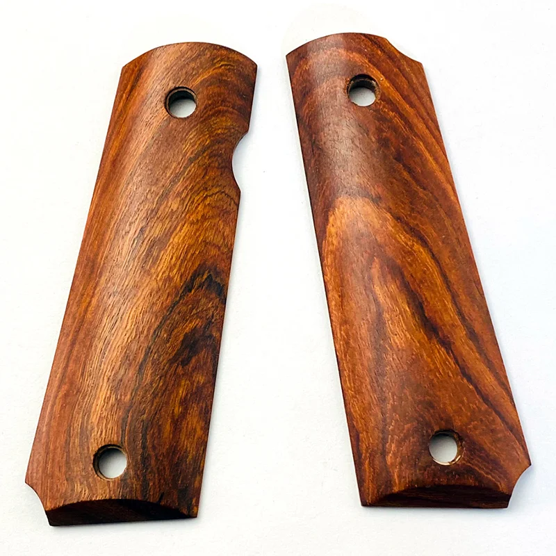 1 زوج الطبيعية Hongteng الخشب CNC تكتيكات 1911 القبضات مقبض التصحيح DIY بها بنفسك صنع ديكور ألواح الموازين اكسسوارات مخصصة المضادة للانزلاق جزء