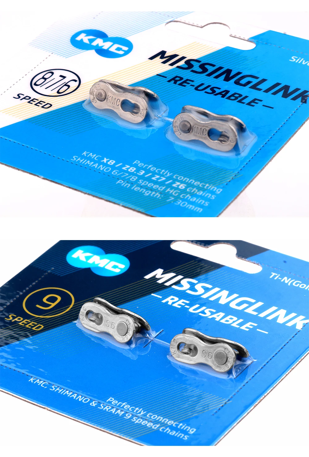KMC Chain Quick Link 7 8 9 10 11 12 Geschwindigkeit MTB Strom fehlende Glieder 2 Paar Fahrradkette Power Link Fahrradkettenspanner – Detail 9