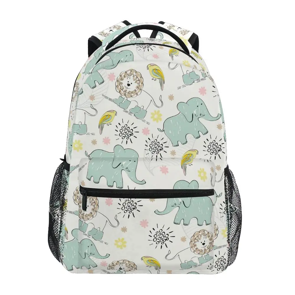 New Elephant Printing School Bags for Teenage Girls Waterproof High School Backpack Women Student Book Bag big Travel Backpacks