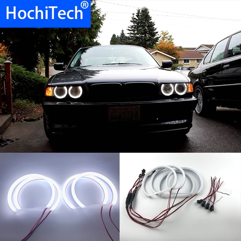 

HochiTech for BMW 7 Series E38 1994-2001 car styling Ultra Bright Milk White Halo light car SMD LED Angel Eyes Halo ring Kit