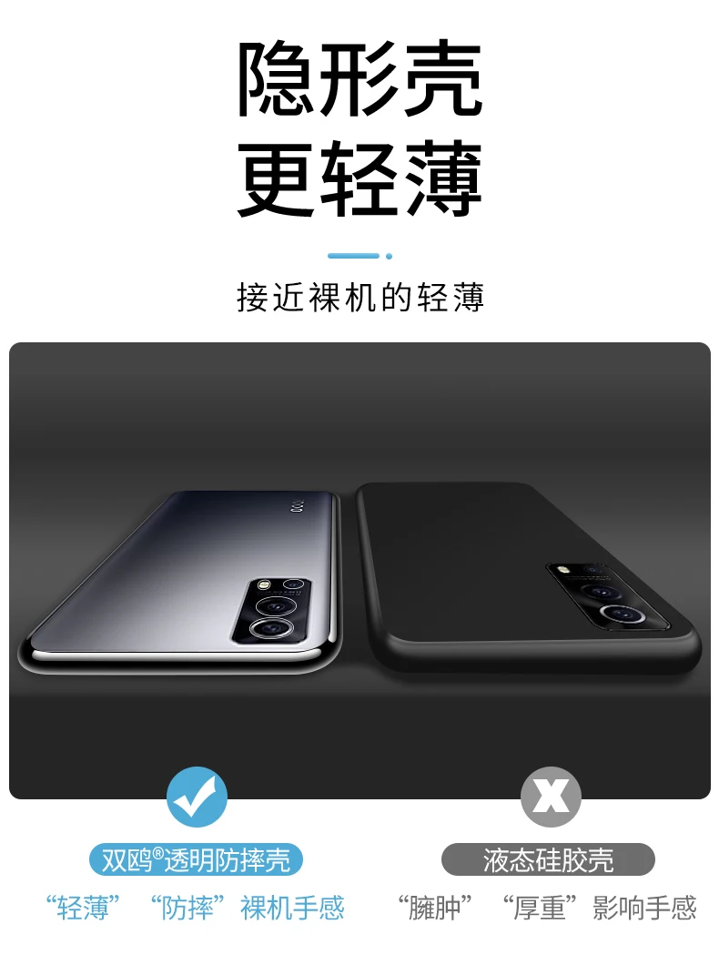 2021 High Quality Ultrathin Phone Case for VIVO Y72 5G Camera Protective Transparent TPU VIVOY72 Y 72 Soft Clear Back Cover Bags