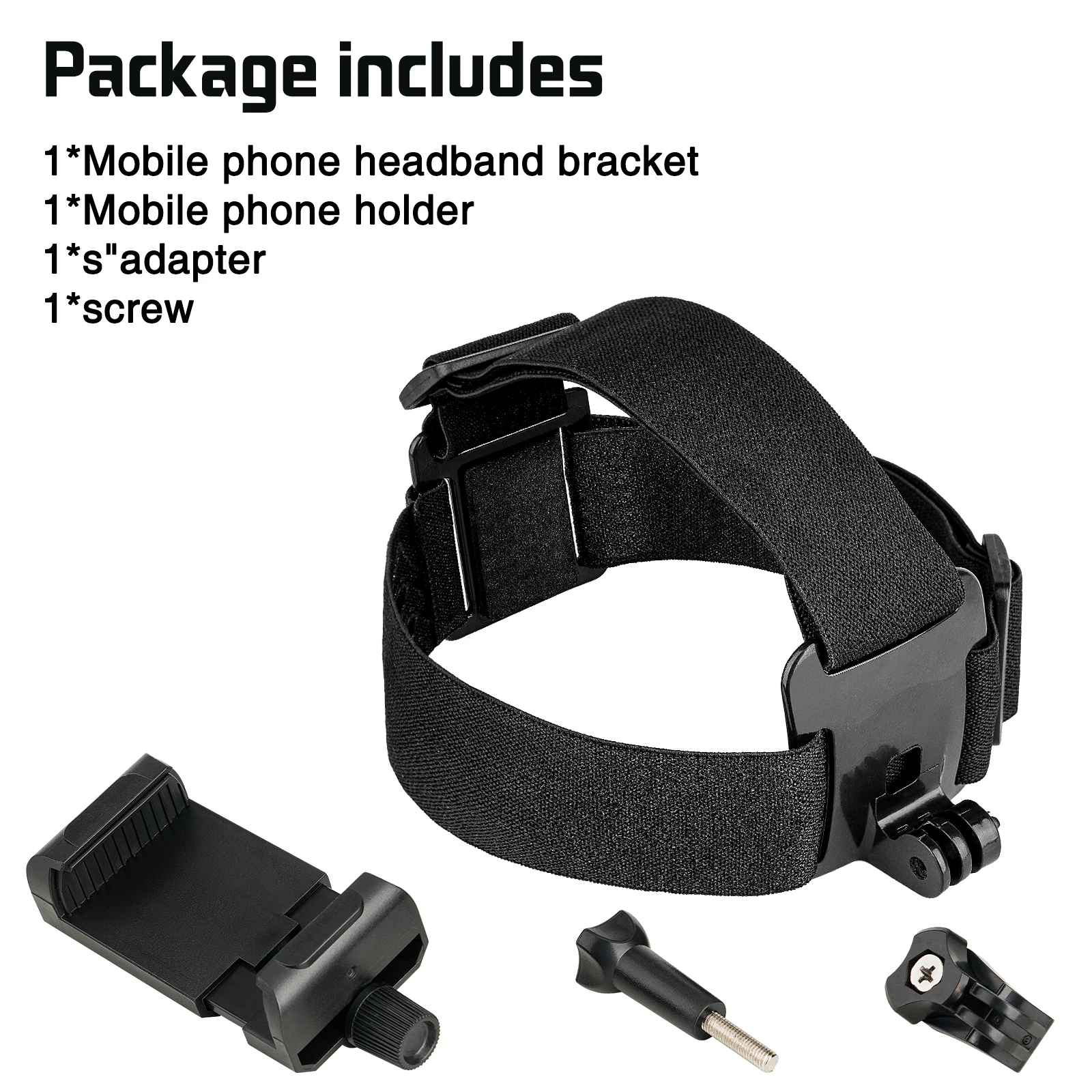 Universal Smartphone Head Mount Strap Holder Set Phone Holder With Clip for Cellphone iPhone Samsung Xiaomi HUAWEI