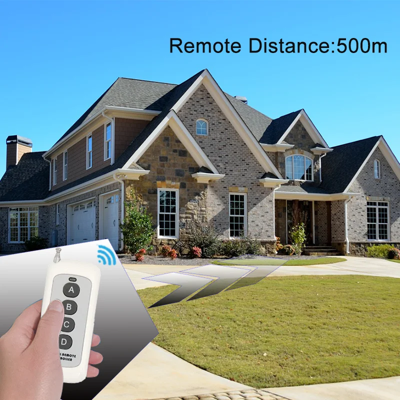 433Mhz Universal Wireless Remote Control 500m Switch DC 6V12V24V30V 4CH Relay With Receiver Module Transmitter for Motor Garage