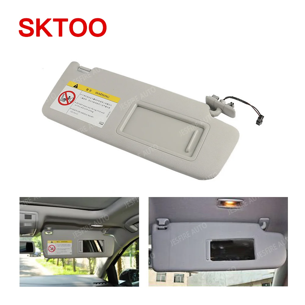 

SKTOO For Volkswagen Golf MK7 2014 2015 2016 2017 Grey anti-glare car interior sun visor