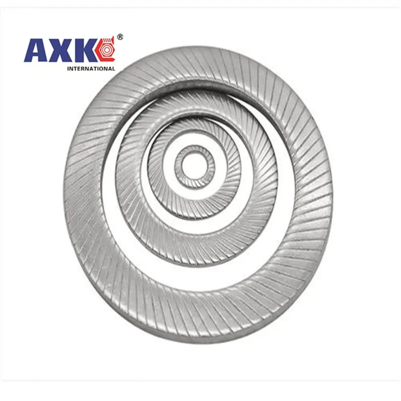 M2.5 M3 M4 M5 M6 M8 M10 M12 M14 M16 DIN9250 A2-70 304 Stainless Steel Disc Spring Serrated Lock Washer Knurled Elastic Gasket