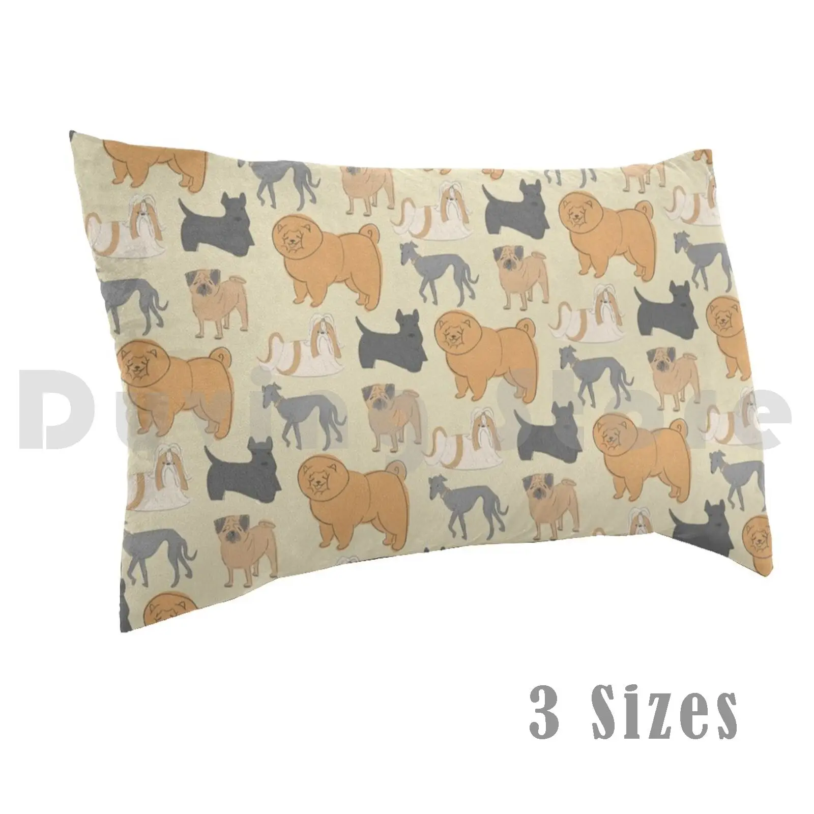 The Pack Funda de almohada 20 * 30 pulgadas Patrón de Perro Perros Chow Chow Galgo Italiano Iggy Scottish Terrier Terrier